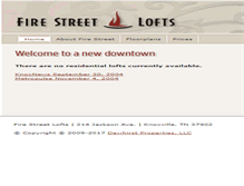 Tablet Screenshot of firestreetlofts.com